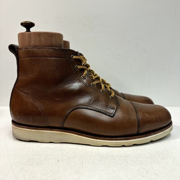 RARE Rancourt & Co. x Helm Muller Harrier Cap Toe Boot Wedge Sole USA 11.5 D main image 4